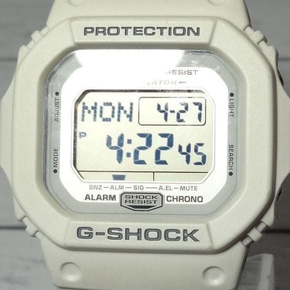 Casio G-Shock DW-5600P Square Watch White Shock Resistant 20 ATM Tested & Working — Japan Import