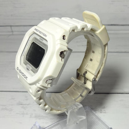 Casio G-Shock DW-5600P Square Watch White Shock Resistant 20 ATM Tested & Working — Japan Import