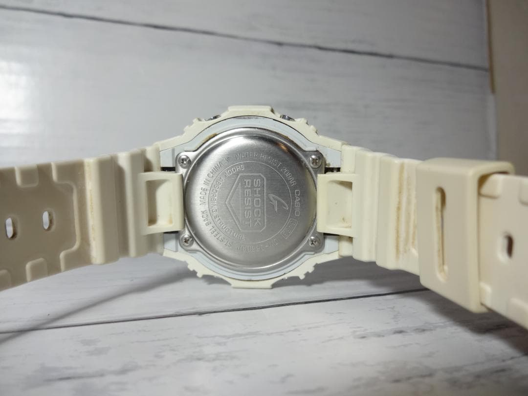 Casio G-Shock DW-5600P Square Watch White Shock Resistant 20 ATM Tested & Working — Japan Import