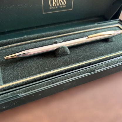 Cross Silver Ballpoint Pen with Exclusive Case