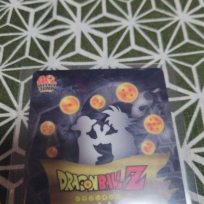 Dragon Ball One Piece 40th Anniversary Broly & Franky collaboration card with minor back scratches in cardboard box