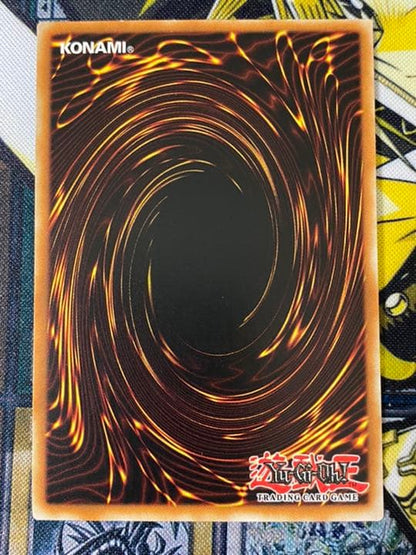 Yugioh Cyber Twin Dragon English Relief 1st Edition card showing some wear with chipping and scratches