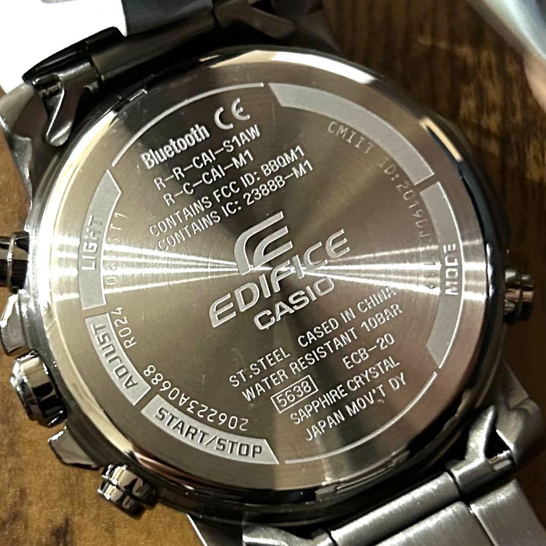 Casio Edifice Chronograph Watch Stainless Steel Model ECB-20YDC-1AJF Japan Import