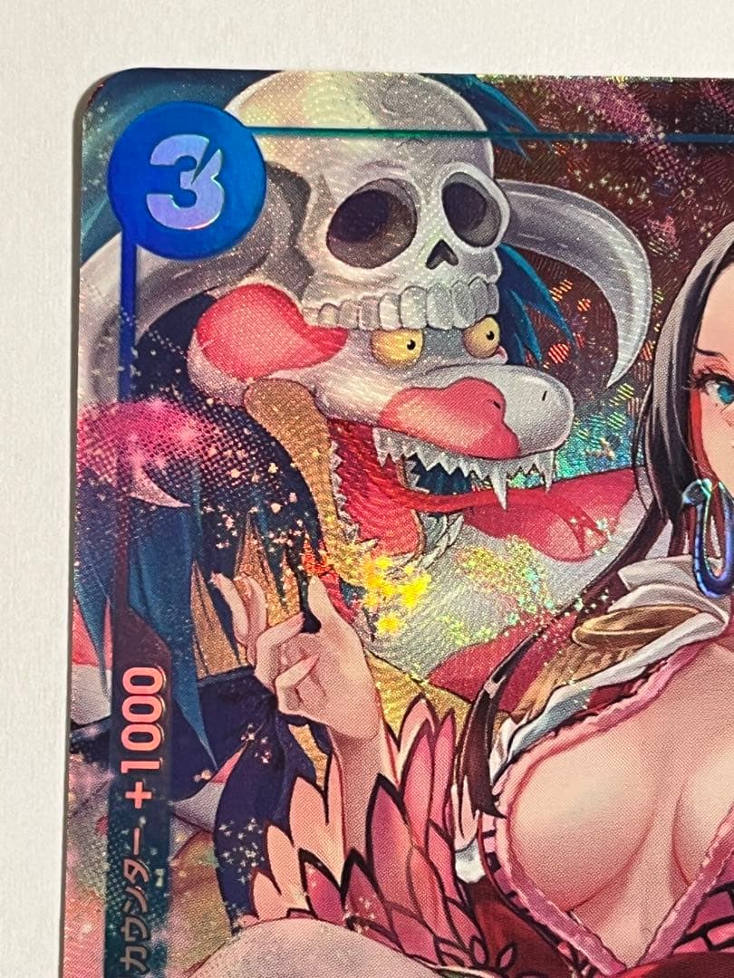 One Piece trading card featuring Boa Hancock ST03-013 C★Parallel rarity Japanese import