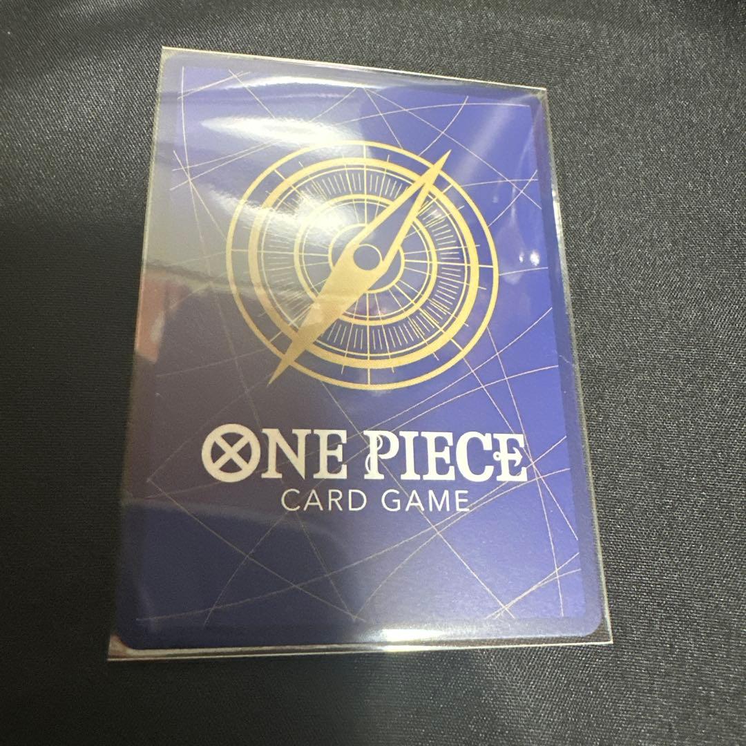 Sabo SP PRB02-014 One Piece Card Game card placed in protective sleeve