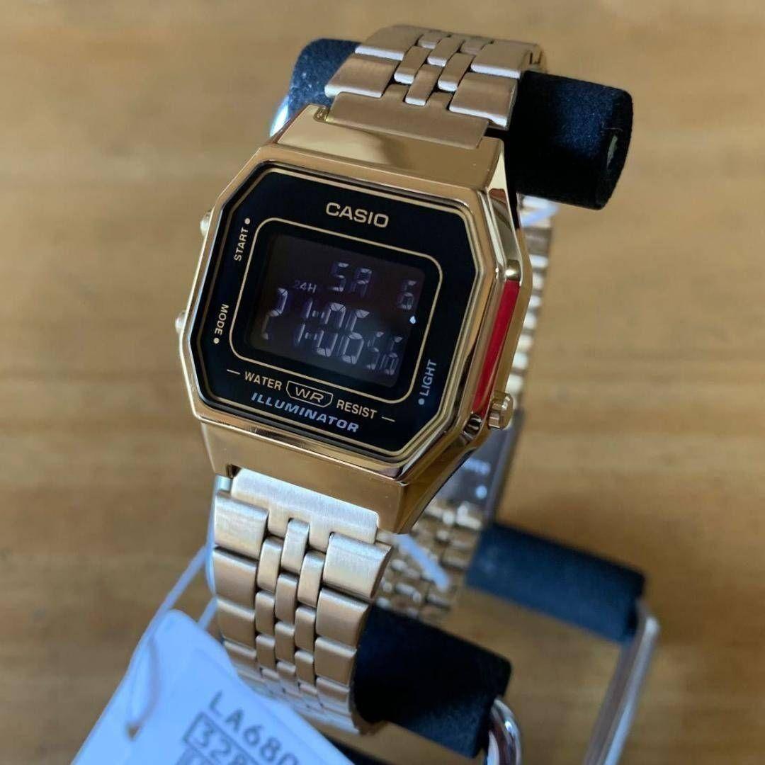 Casio LA680WGA-1B Gold Men’s Watch Quartz Classic Design Japan Import