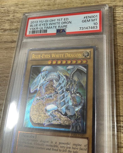 Yugioh Blue Eyes White Dragon YSKR-EN001 Ultimate Rare PSA 10 2013 Japanese edition card