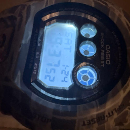 Casio G-Shock Digital Camouflage Watch Waterproof Function