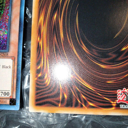Bandai MP22-EN268 Mystical Error Black Magician Girl Prism Card with large name misalignment and standard version