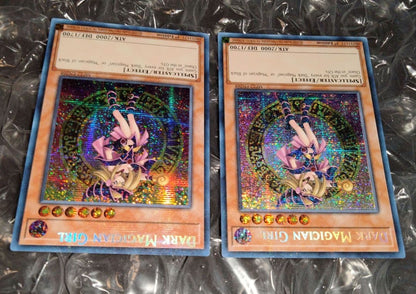Bandai MP22-EN268 Mystical Error Black Magician Girl Prism Card with large name misalignment and standard version