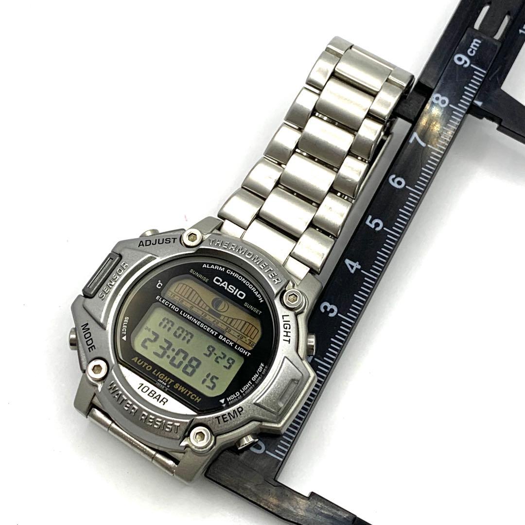 Casio Pro Trek Digital Watch R7-3715 Data Bank Model With Electro Luminescent Backlight