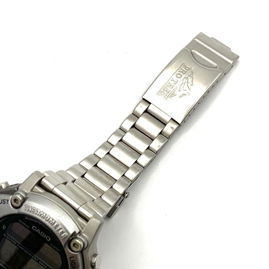 Casio Pro Trek Digital Watch R7-3715 Data Bank Model With Electro Luminescent Backlight