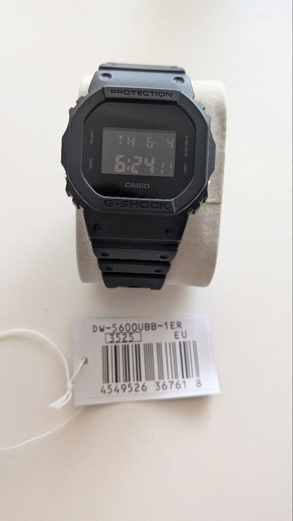Casio G-Shock DW-5600UBB-1ER Digital Square Watch with All-Black Design — Japan Import