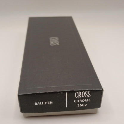 Cross Classic Century Chrome 3502 Silver Metal Ballpoint Pen with Box — Japan Import
