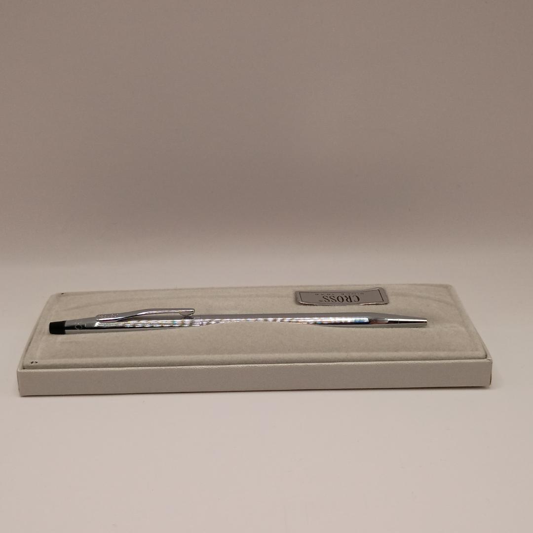 Cross Classic Century Chrome 3502 Silver Metal Ballpoint Pen with Box — Japan Import