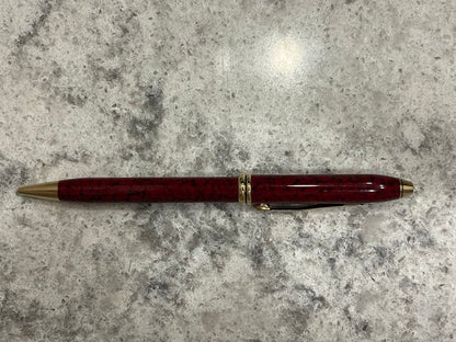 Cross Townsend Cardinal Red Lacquer Marble Mechanical Pencil Old Logo US Made — Japan Import