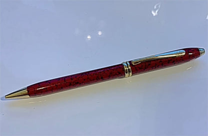 Cross Townsend Cardinal Red Lacquer Marble Mechanical Pencil Old Logo US Made — Japan Import