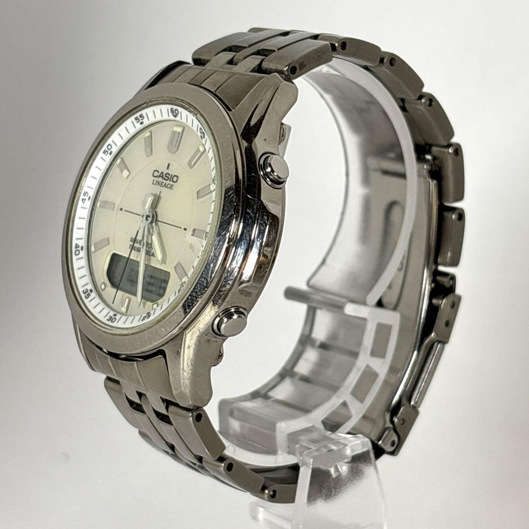 Casio Wave Ceptor Radio Controlled Titanium Watch with Solar Power for Men — Japan Import