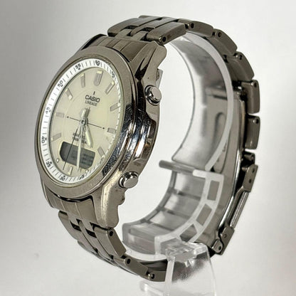 Casio Wave Ceptor Radio Controlled Titanium Watch with Solar Power for Men — Japan Import