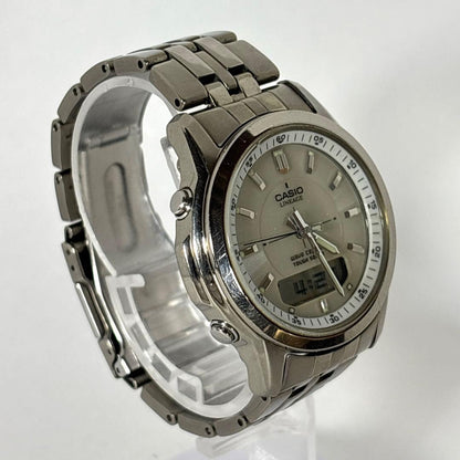 Casio Wave Ceptor Radio Controlled Titanium Watch with Solar Power for Men — Japan Import