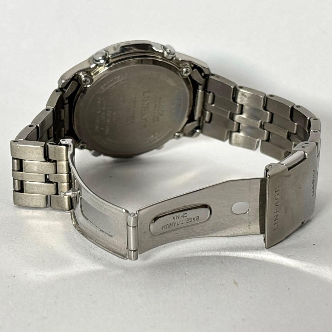 Casio Wave Ceptor Radio Controlled Titanium Watch with Solar Power for Men — Japan Import