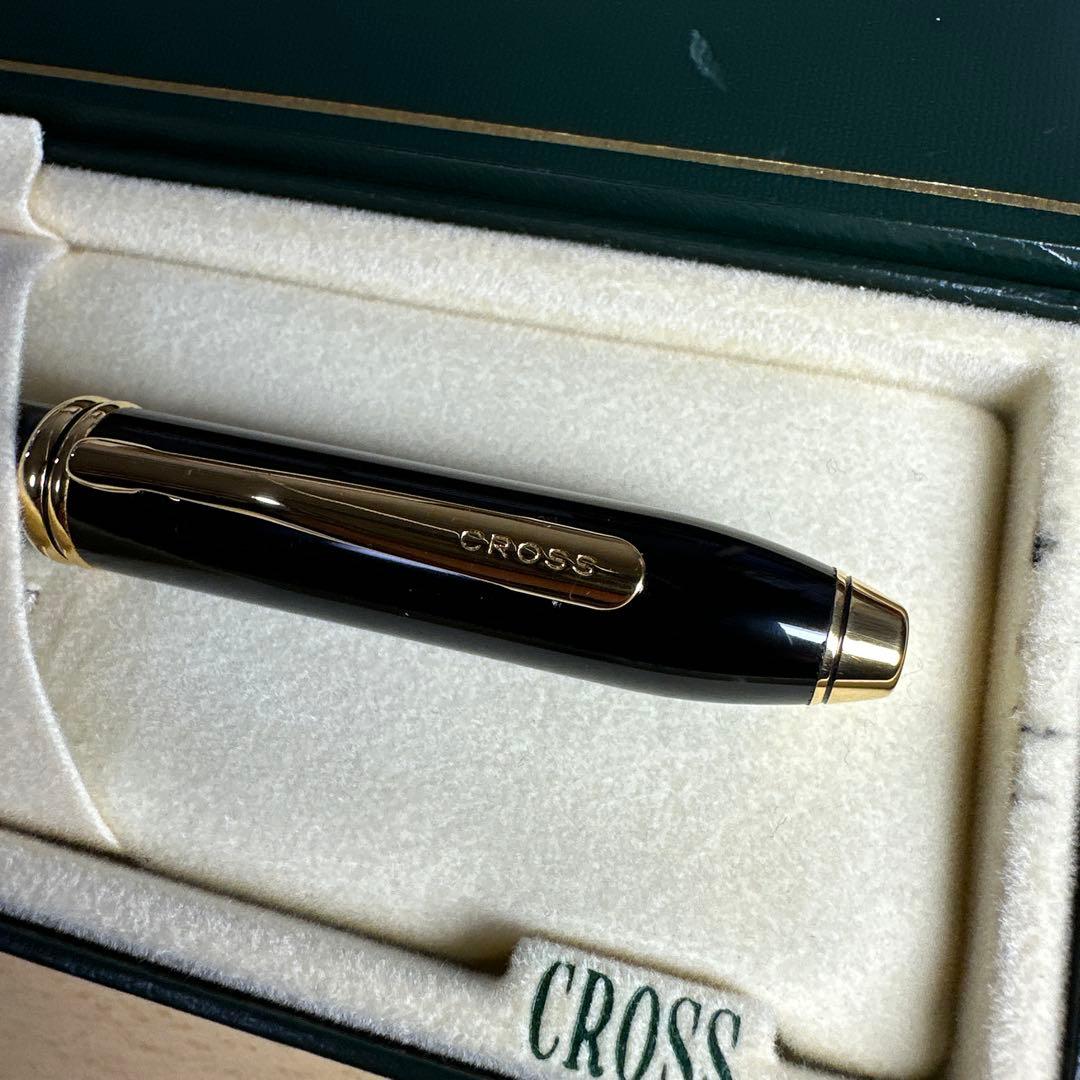 Cross Townsend Black Lacquer Ballpoint Pen with Case