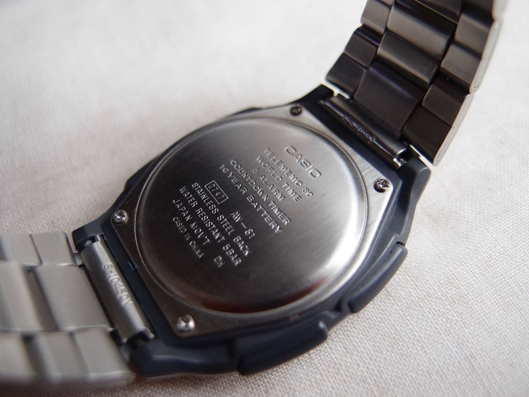 Casio AW-81 Illuminator Watch Silver Model 461-3816-14.1mm Japan Import