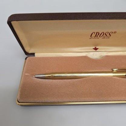 Cross Gold Ballpoint Pen with NHK Logo Made in Japan