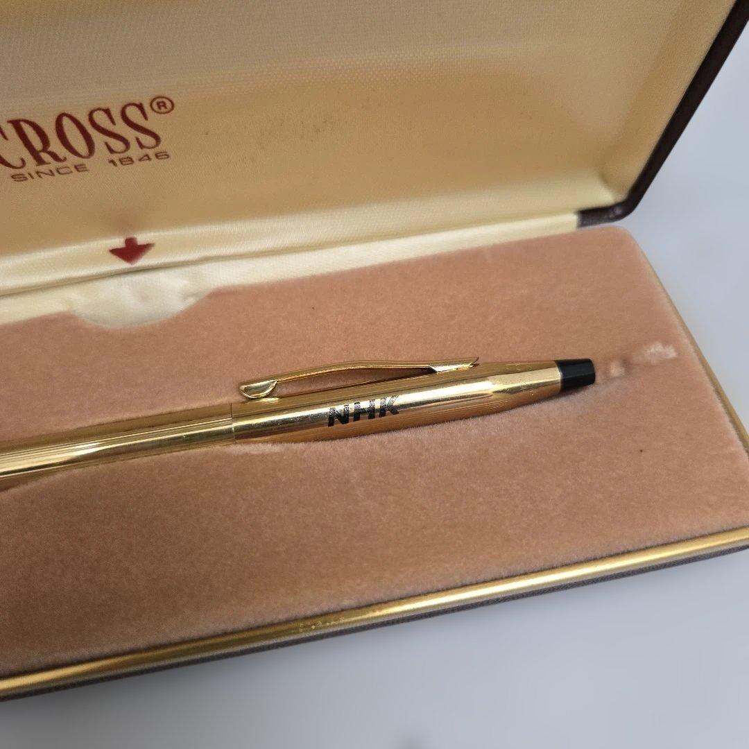 Cross Gold Ballpoint Pen with NHK Logo Made in Japan