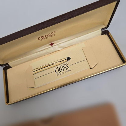 Cross Gold Ballpoint Pen with NHK Logo Made in Japan