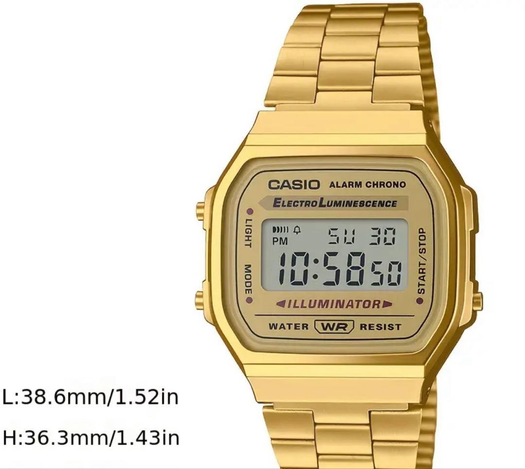 Casio Digital Wristwatch A168WG-9W Gold — Japan Import