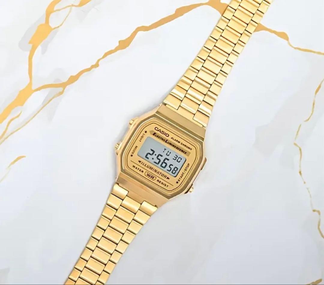 Casio Digital Wristwatch A168WG-9W Gold — Japan Import