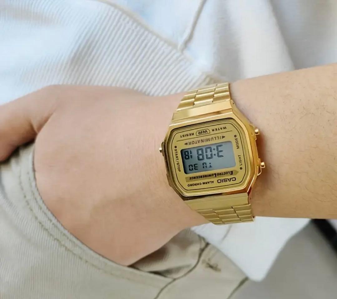Casio Digital Wristwatch A168WG-9W Gold — Japan Import