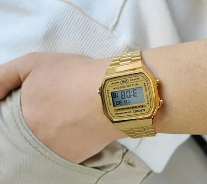 Casio Digital Wristwatch A168WG-9W Gold — Japan Import