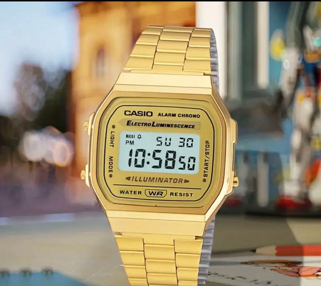 Casio Digital Wristwatch A168WG-9W Gold — Japan Import