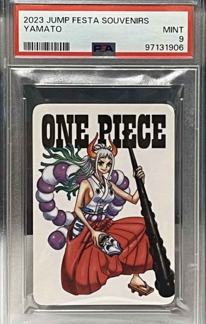 Yamato One Piece 2023 Jump Festa PSA9 graded collectible card in mint condition from Japan