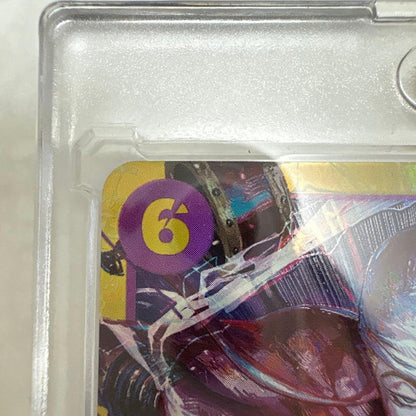 One Piece Devil Fruit Energy Secret Rare card from God's Island Adventure series in protective sleeve