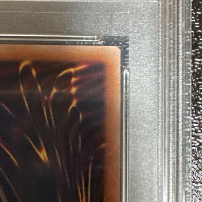 Yugioh Blue Eyes White Dragon Japanese relief card graded PSA 10 with minor case scratches