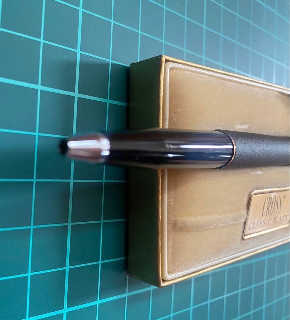 Cross heavy duty metal ballpoint pen with engraved logo body only Japan import used condition