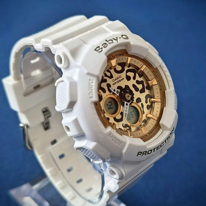 Casio Baby-G Pair Leopard Pattern Watch Set BA-120LP-7A2JF and BA-120LP-1AJF Japan Import