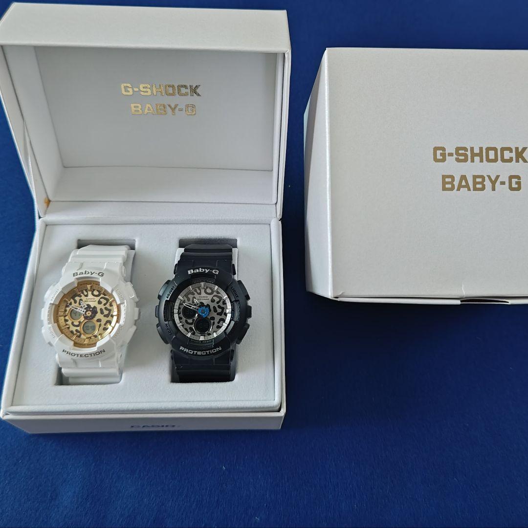 Casio Baby-G Pair Leopard Pattern Watch Set BA-120LP-7A2JF and BA-120LP-1AJF Japan Import