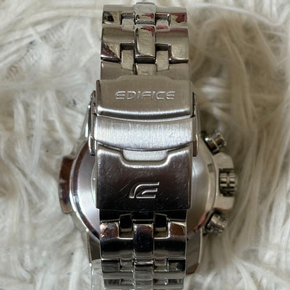 Casio Edifice Ef-558d-7av Analog Watch with Box and Adjustment Tools — Japan Import