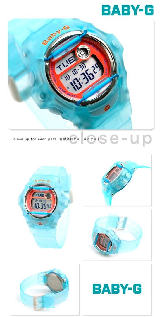 Casio Baby-G BG-169R Model Quartz Watch with Skeleton Case and Blue LCD — Japan Import