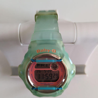 Casio Baby-G BG-169R Model Quartz Watch with Skeleton Case and Blue LCD — Japan Import