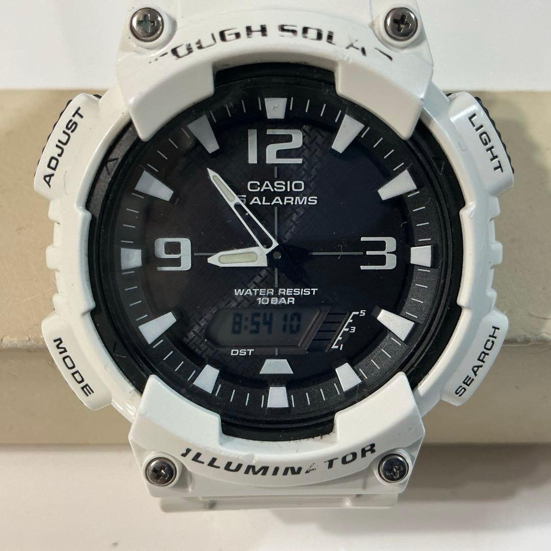 Casio Tough Solar Series Model AQ-S810W Wristwatch White Solar Powered
