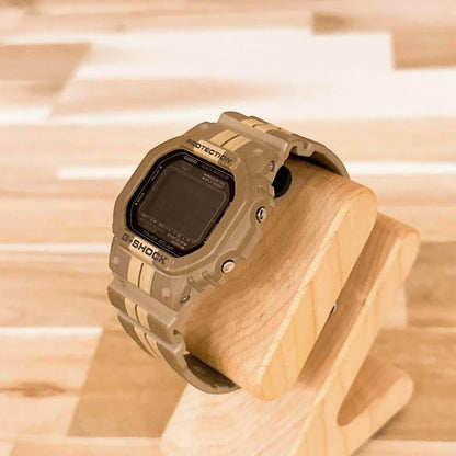 Casio G-Shock GWX-5600WB Solar Radio Wave Watch with Wooden Finish Rare Discontinued