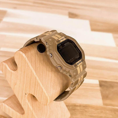 Casio G-Shock GWX-5600WB Solar Radio Wave Watch with Wooden Finish Rare Discontinued