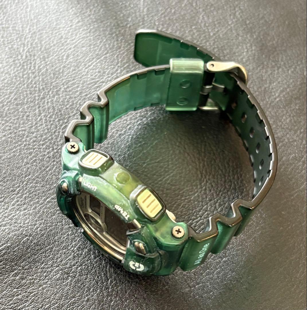 Casio G-Shock DW-8600KJ-7T Titanium Back Tidegraph Digital Watch with Green Resin Band — Japan Import