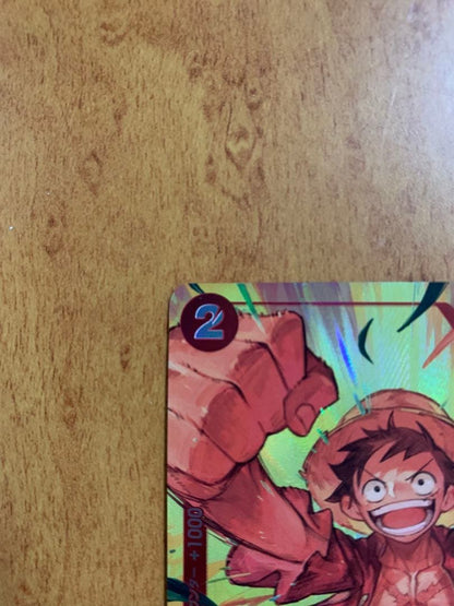 One Piece Monkey D. Luffy SR parallel card OP01-024 with new illustration Japanese import
