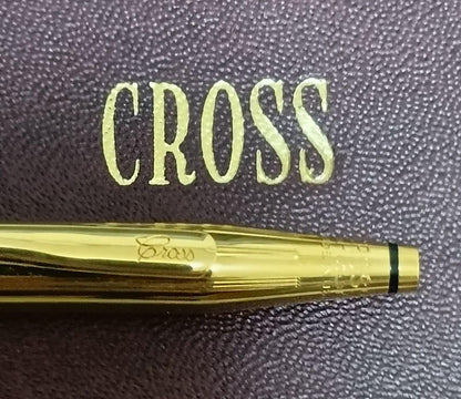 CROSS Classic Century Twist Ballpoint Pen 1/20 18KT Gold Filled with Box